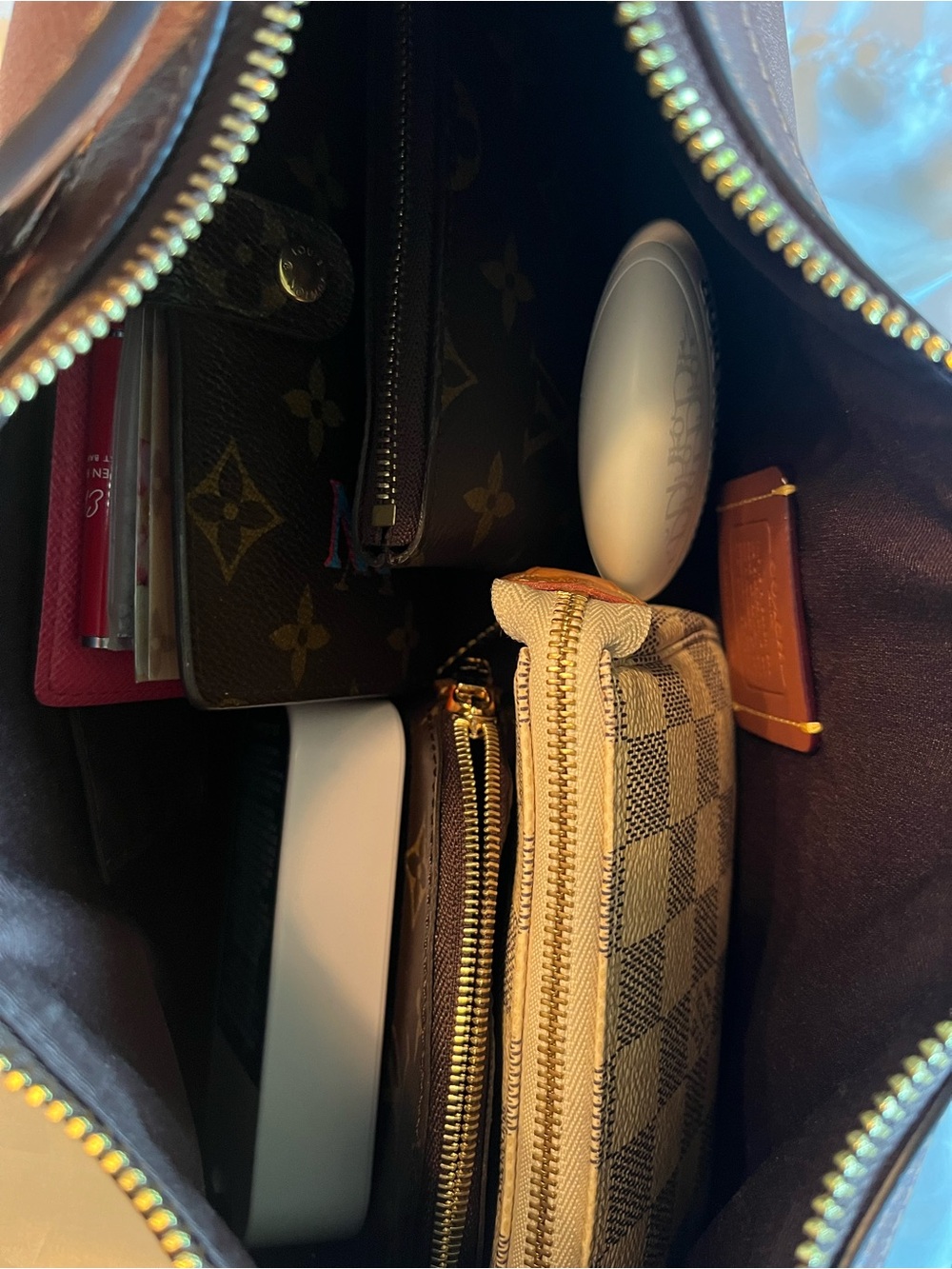 Coach Ella Leather Shoulder Bag - Burnished Redwood - Picture 5 of 12